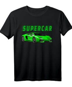Supercar, Sportwagen, Muskelauto und Rennauto T-Shirts  Perfekt für Rennfans, Kinder & Erwachsene, ideales Geschenk für Geburtstag & Weihnachten