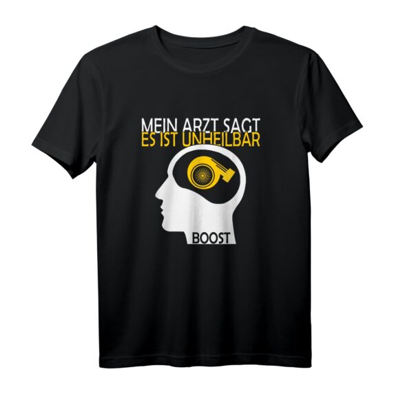 Turbo Tuning Boost T-Shirt  Cooles Geschenk für Auto- und Tuning-Fans, Turbo, V8, V6, PS & Motoren Liebhaber