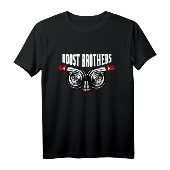 Turbo Tuning T-Shirt für Auto Enthusiasten - Boost Brothers, Leistungsstarkes Tuning-Shirt für Schrauber, Mechatroniker & Tuningtreffen