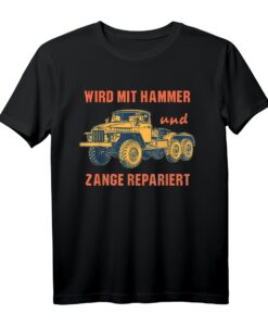 Ural 375 LKW Offroad T-Shirt Ostdeutschland Militär Spruch - Für Offroad-, Militär- und Lastwagenfans