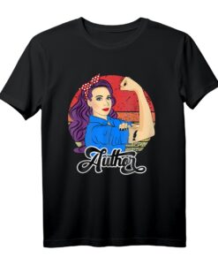 Vintage Autorinnen T-Shirt - Geschenkidee für Schriftstellerinnen, Poetin & kreative Frauen zu Muttertag, Weihnachten, Erntedank & Autorentag
