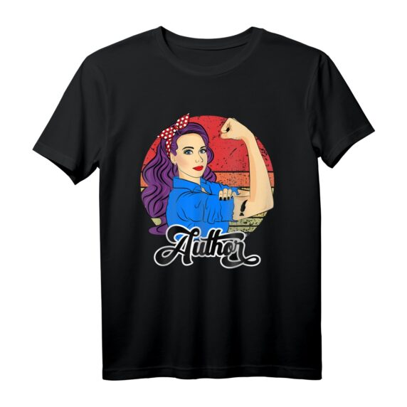 Vintage Autorinnen T-Shirt - Geschenkidee für Schriftstellerinnen, Poetin & kreative Frauen zu Muttertag, Weihnachten, Erntedank & Autorentag