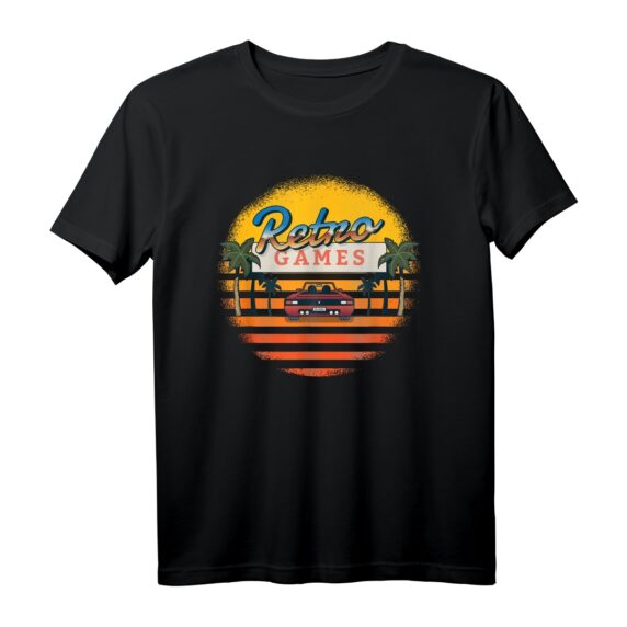 Vintage Retro Auto Tuning Game Oldtimer Sonne Geschenk T-Shirt  Perfektes Geburtstagsgeschenk für Gamer und Retro-Style Liebhaber