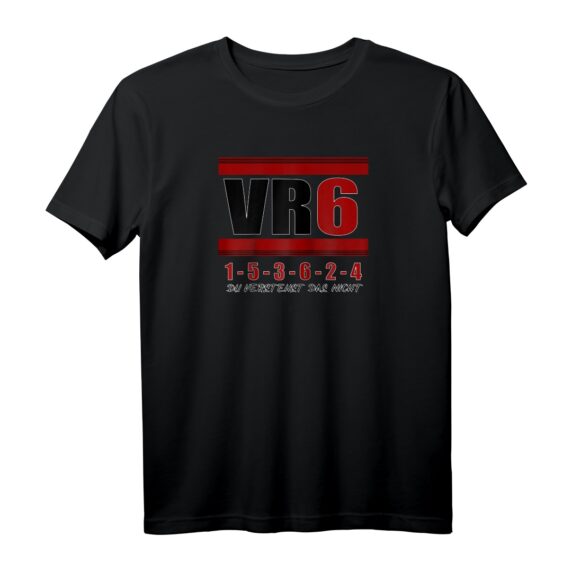 VR6 Motor Tuning Golf Auto Zylinder T-Shirt mit Zündreihenfolge & Turbo Motiv  Perfektes Geschenk für Autofreaks, Tuningfans & Mechaniker