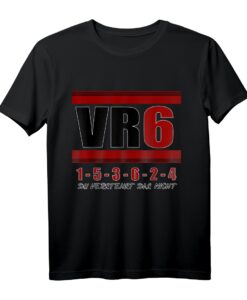 VR6 Motor Tuning T-Shirt mit Zündreihenfolge & Turbo Motiv  Perfektes Geschenk für Autofreaks, Tuningfans & VR6 Enthusiasten