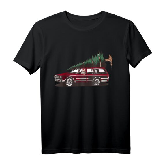 Weihnachtsmann im Auto - Lustiges Xmas T-Shirt für Autofahrer, Weihnachten, Bescherung & Weihnachtsmarkt