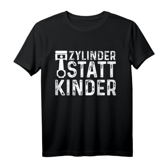 Zylinder Statt Kinder Tuning Mechatroniker T-Shirt - Klassisch geschnitten, doppelt genähter Saum, perfekt für Tuning- und Technik-Fans